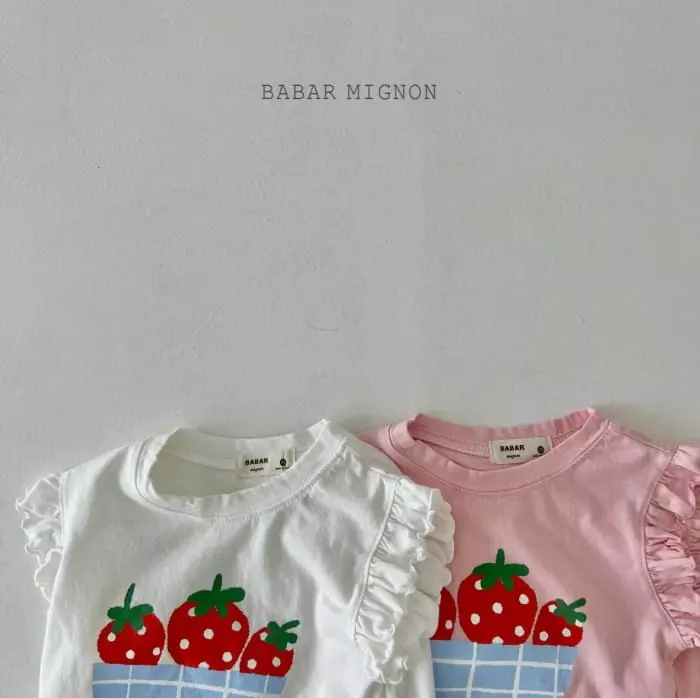 Babar Mignon - Korean Children Fashion - #littlefashionista - Strawberry Sleeveless - 4