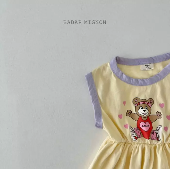 Babar Mignon - Korean Children Fashion - #minifashionista - Bear Color One-piece - 12