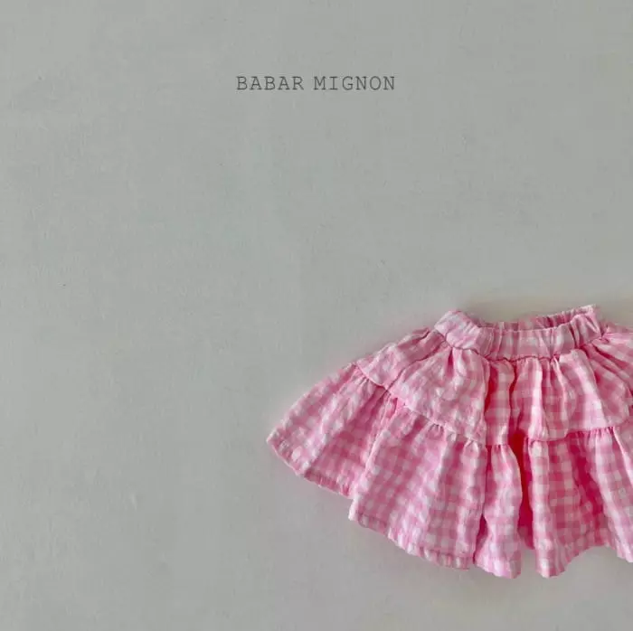 Babar Mignon - Korean Children Fashion - #minifashionista - Check Cancan Skort - 9