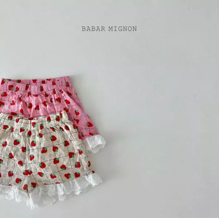 Babar Mignon - Korean Children Fashion - #minifashionista - Berry Lace Pants - 8