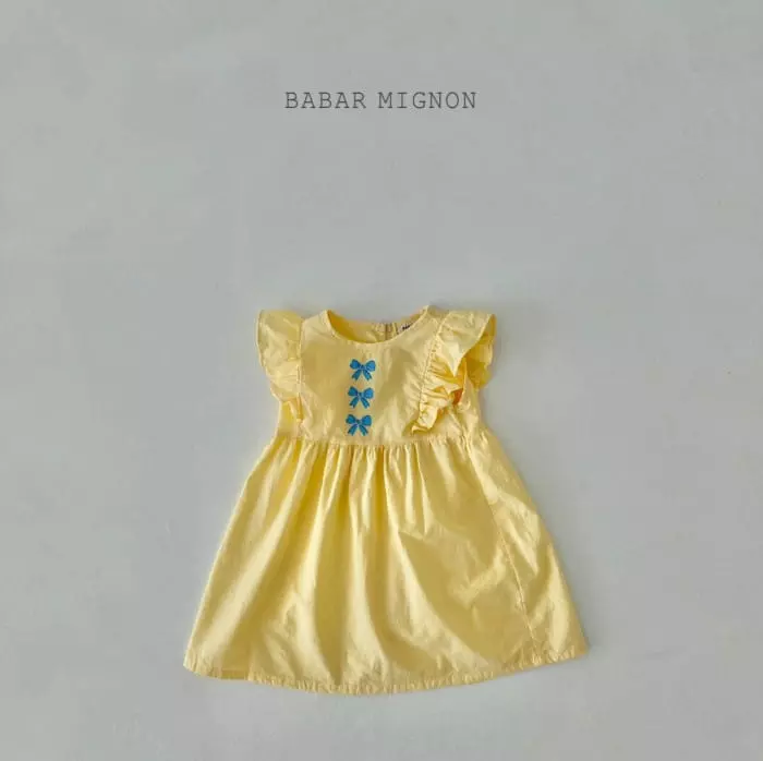 Babar Mignon - Korean Children Fashion - #prettylittlegirls - Ribbon Sleeveless One-piece - 12