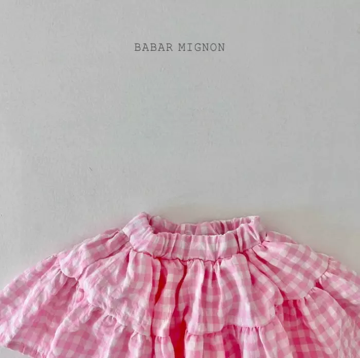 Babar Mignon - Korean Children Fashion - #prettylittlegirls - Check Cancan Skort - 10