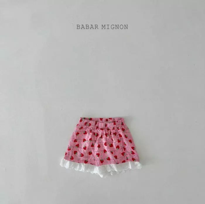 Babar Mignon - Korean Children Fashion - #prettylittlegirls - Berry Lace Pants - 9