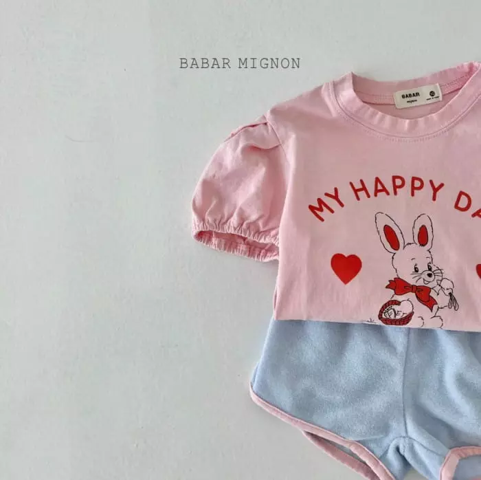 Babar Mignon - Korean Children Fashion - #stylishchildhood - Barnie Tee - 11