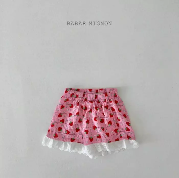 Babar Mignon - Korean Children Fashion - #todddlerfashion - Berry Lace Pants - 10