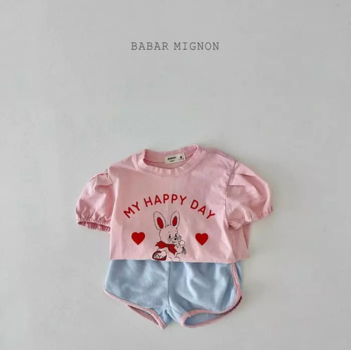 Babar Mignon - Korean Children Fashion - #todddlerfashion - Barnie Tee - 9