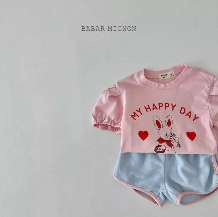 Babar Mignon - Korean Children Fashion - #toddlerclothing - Barnie Tee - 10