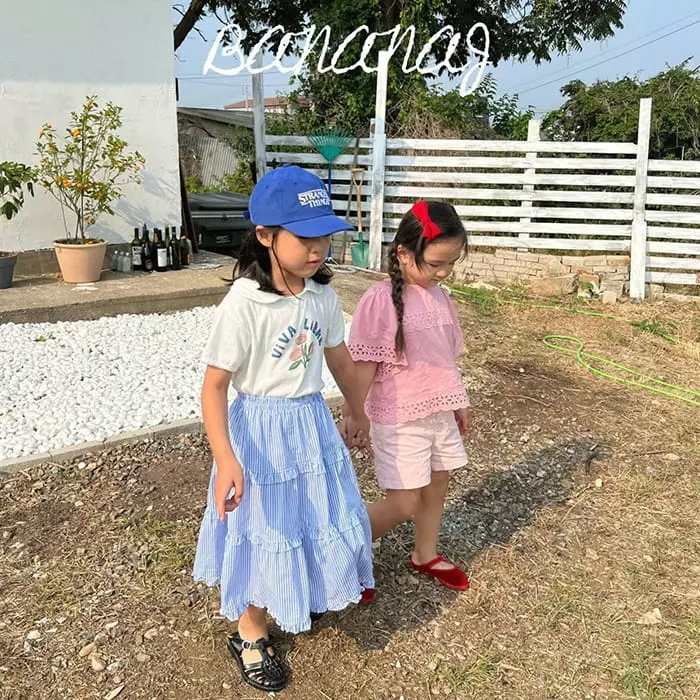 Banana J - Korean Children Fashion - #kidsshorts - Biba Collar Tee - 10