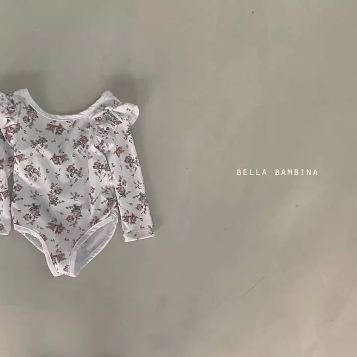 Bella Bambina - Korean Baby Fashion - #babyfever - Bebe Fliming Swimwear with Hat 18m - 6