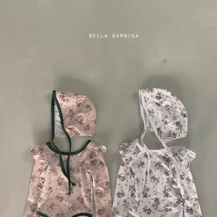 Bella Bambina - Korean Children Fashion - #childofig - Flaming Swimwear with Hat - 2