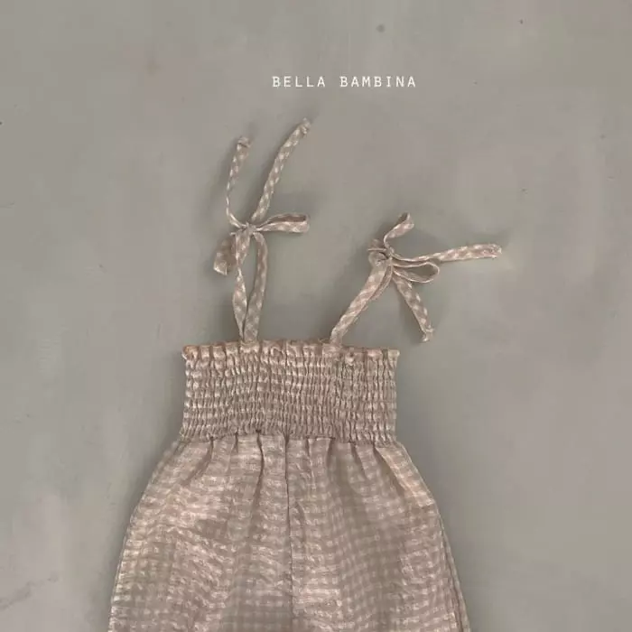 Bella Bambina - Korean Children Fashion - #childofig - Jully Check Bodysuit - 4