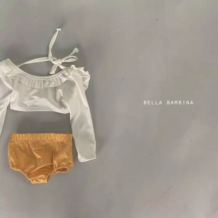 Bella Bambina - Korean Children Fashion - #designkidswear - Hepbun Bikini Swimwear with Hat - 3
