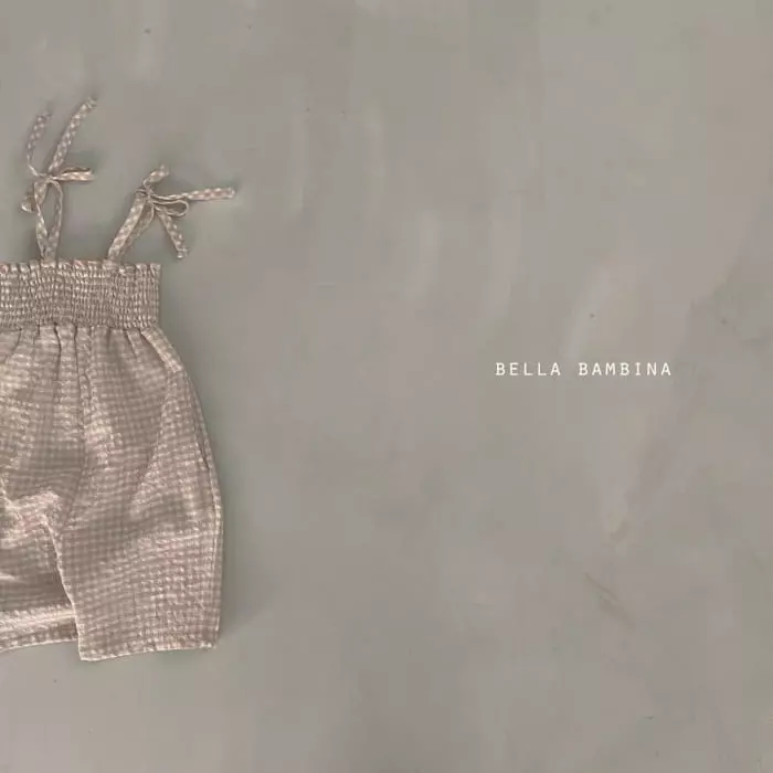 Bella Bambina - Korean Children Fashion - #designkidswear - Jully Check Bodysuit - 5