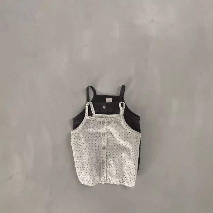 Bella Bambina - Korean Children Fashion - #kidsshorts - Love Linen Sleeveless Tee - 2