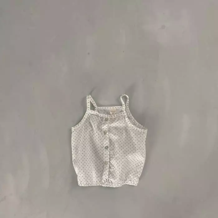 Bella Bambina - Korean Children Fashion - #kidsstore - Love Linen Sleeveless Tee - 3