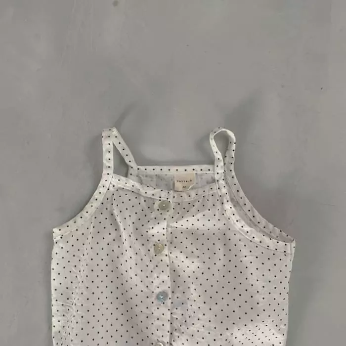 Bella Bambina - Korean Children Fashion - #kidsstore - Love Linen Sleeveless Tee - 4