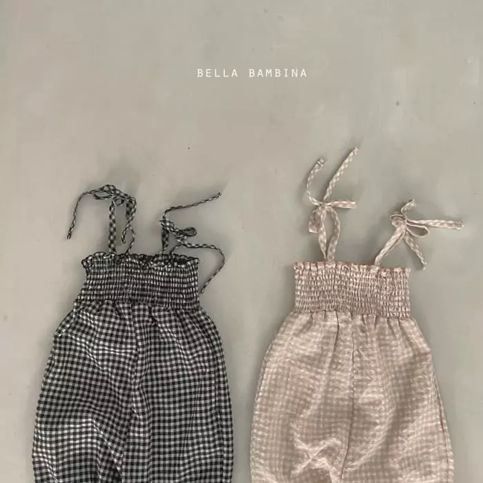 Bella Bambina - Korean Children Fashion - #stylishchildhood - Jully Check Bodysuit - 2