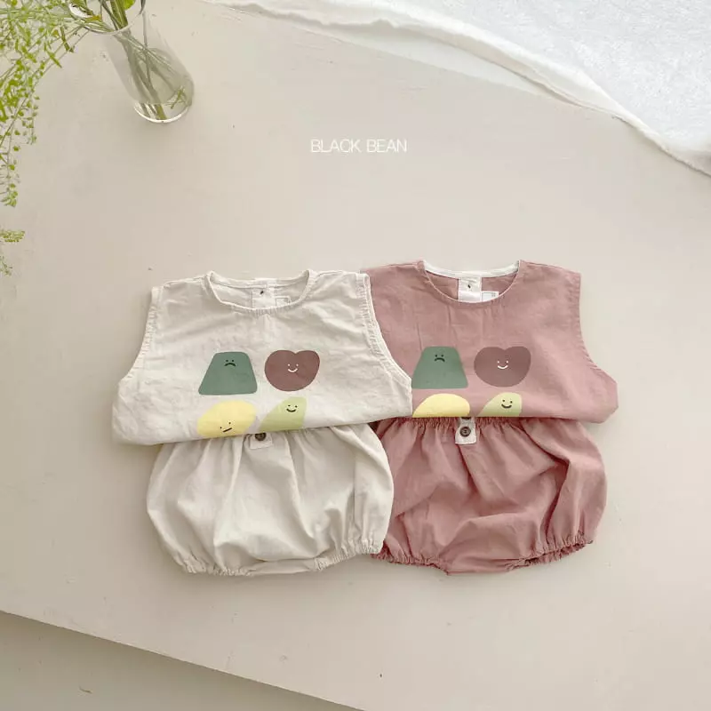 Black Bean - Korean Baby Fashion - #babyboutique - More Bebe Top Bottom Set