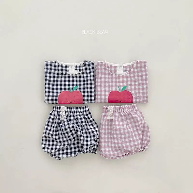 Black Bean - Korean Baby Fashion - #babyboutiqueclothing - Apple Bebe Top Bottom Set - 5