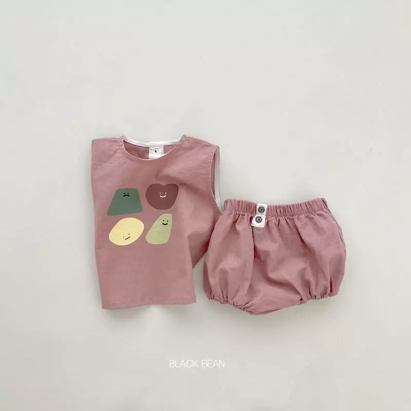 Black Bean - Korean Baby Fashion - #babyboutiqueclothing - More Bebe Top Bottom Set - 4