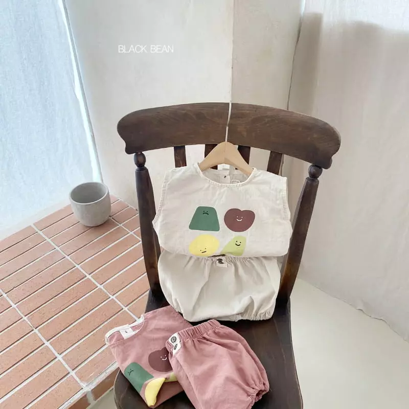 Black Bean - Korean Baby Fashion - #babyfashion - More Bebe Top Bottom Set - 5