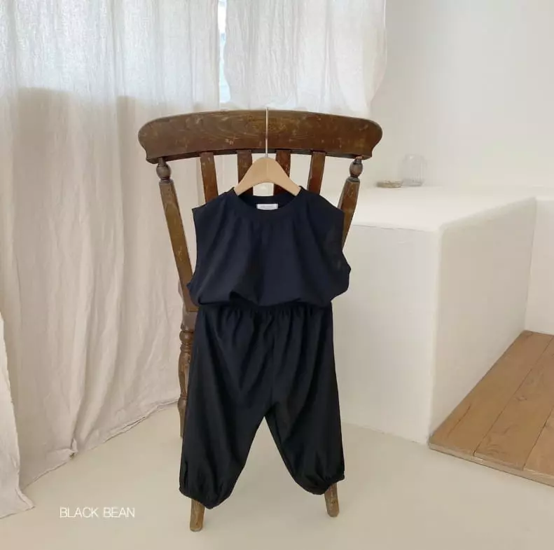 Black Bean - Korean Baby Fashion - #babylifestyle - Bebe Slush Top Bottom Set - 6