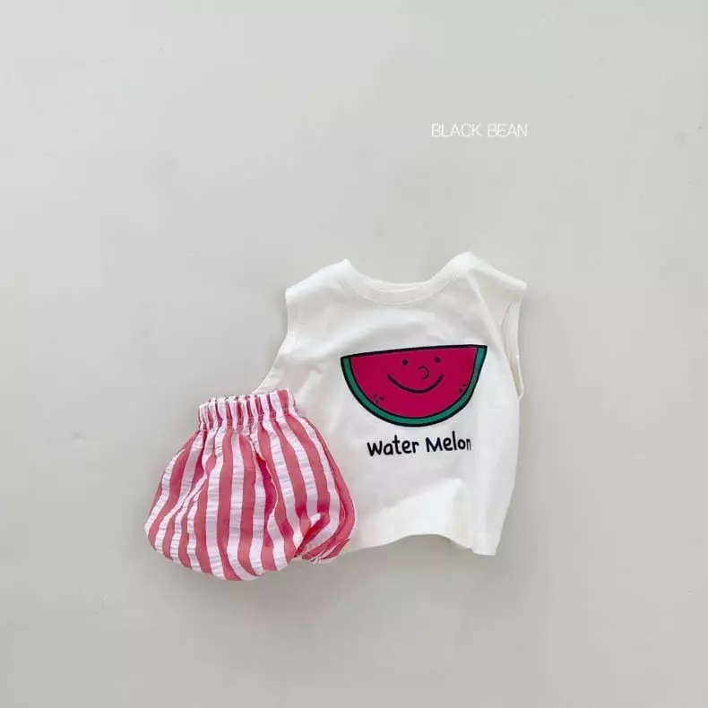 Black Bean - Korean Baby Fashion - #babygirlfashion - Bebe Fruit Top Bottom Set - 4