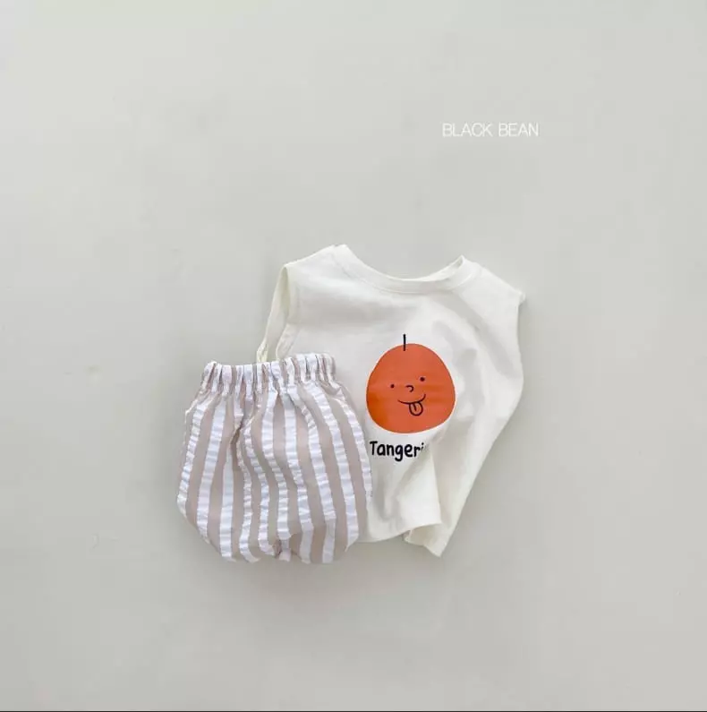 Black Bean - Korean Baby Fashion - #babyoninstagram - Bebe Fruit Top Bottom Set - 5