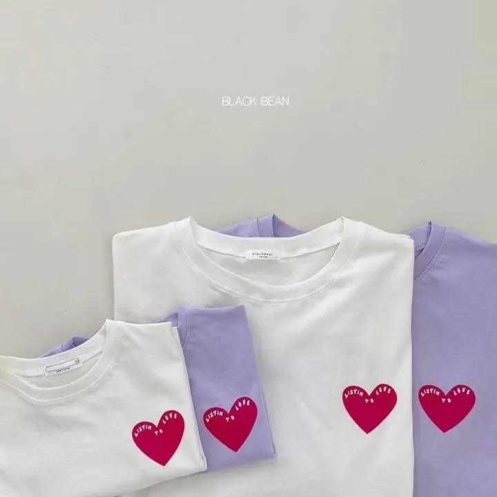 Black Bean - Korean Baby Fashion - #babyootd - Bebe Love Tee