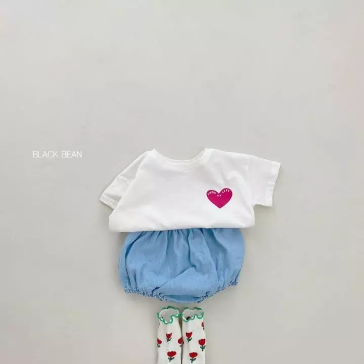 Black Bean - Korean Baby Fashion - #babyoutfit - Bebe Love Tee - 2