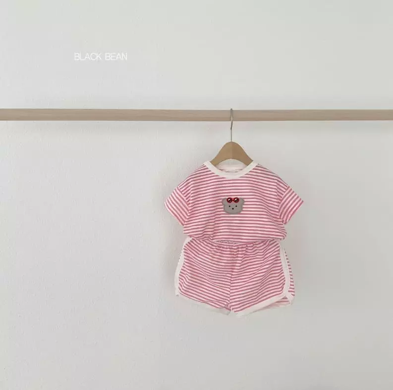 Black Bean - Korean Baby Fashion - #babywear - Bebe Vacance Top Bottom Set - 7