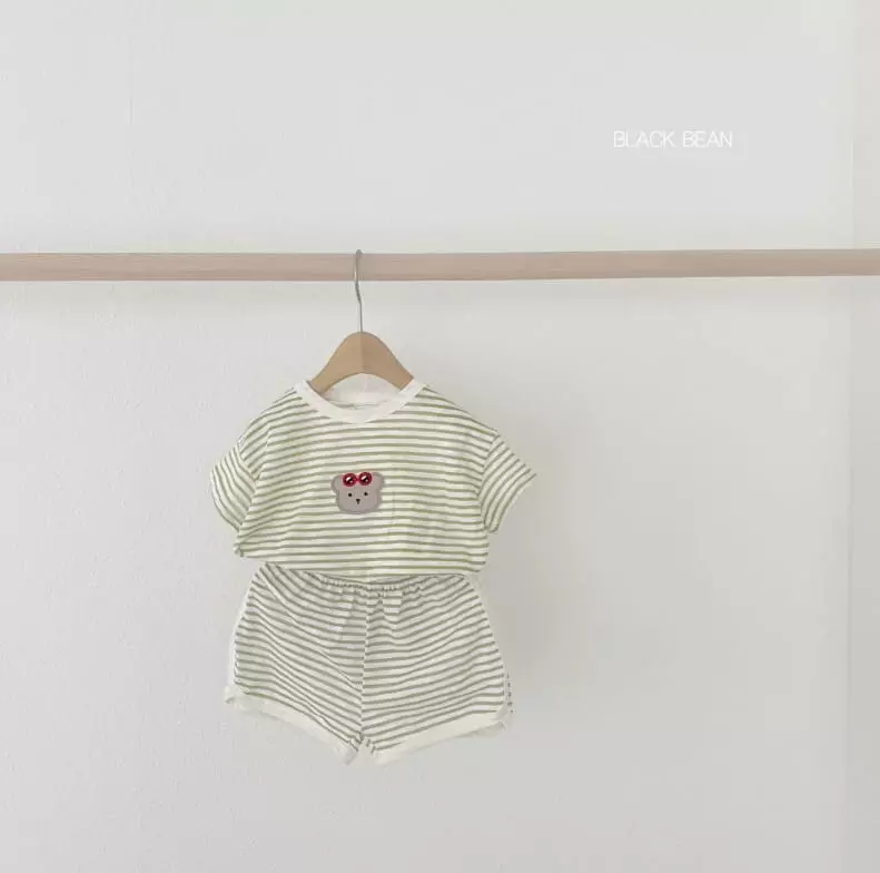 Black Bean - Korean Baby Fashion - #onlinebabyboutique - Bebe Vacance Top Bottom Set - 8