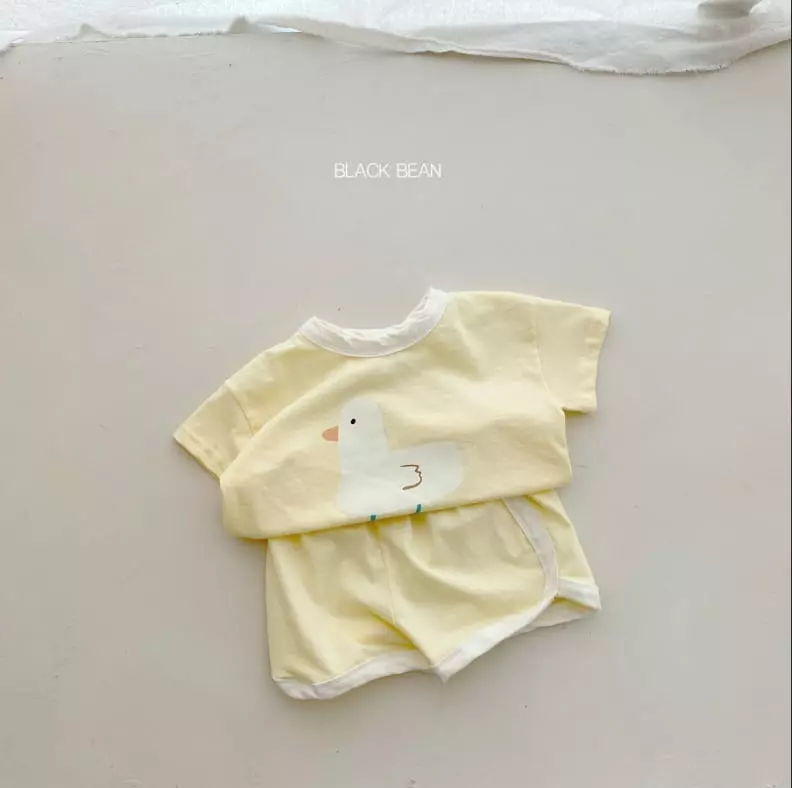Black Bean - Korean Baby Fashion - #onlinebabyboutique - Bebe Duck Top Bottom Set - 7