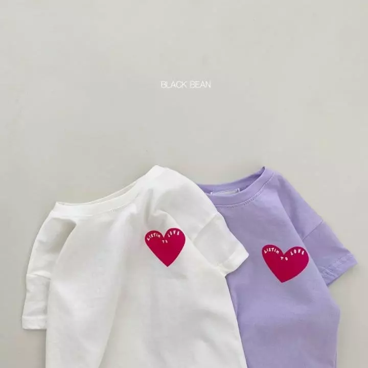 Black Bean - Korean Baby Fashion - #onlinebabyshop - Bebe Love Tee - 6