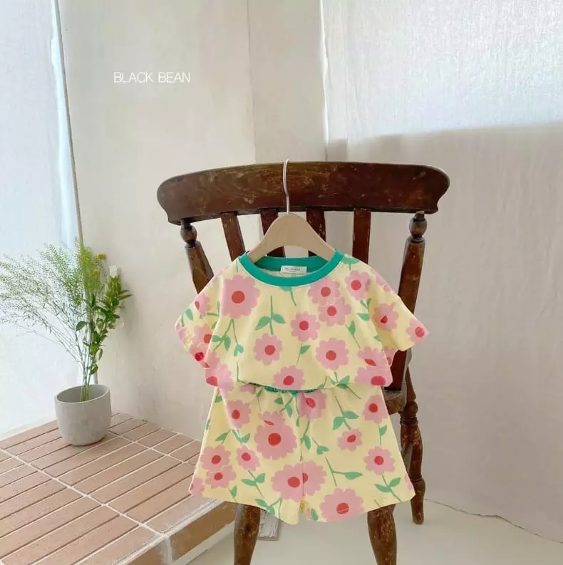 Black Bean - Korean Children Fashion - #Kfashion4kids - Mint Top Bottom Set
