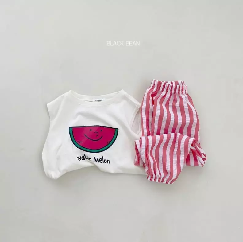 Black Bean - Korean Children Fashion - #childofig - Fruit Top Bottom Set - 3