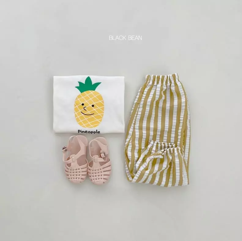 Black Bean - Korean Children Fashion - #childofig - Fruit Top Bottom Set - 4