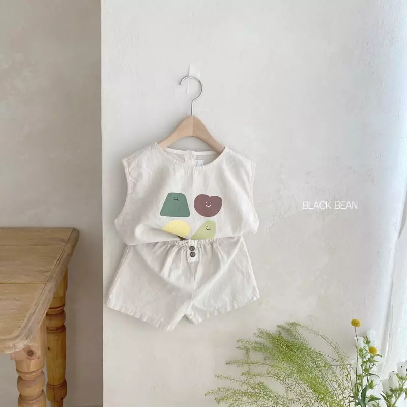 Black Bean - Korean Children Fashion - #childrensboutique - More Top Bottom Set - 2