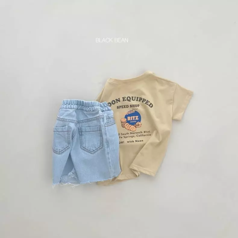 Black Bean - Korean Children Fashion - #discoveringself - Cheese Tee with Mom - 5