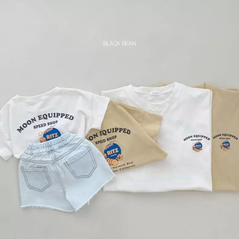 Black Bean - Korean Children Fashion - #fashionkids - Cheese Tee with Mom - 6