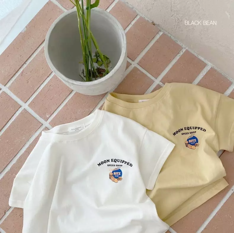 Black Bean - Korean Children Fashion - #kidsstore - Cheese Tee with Mom - 8