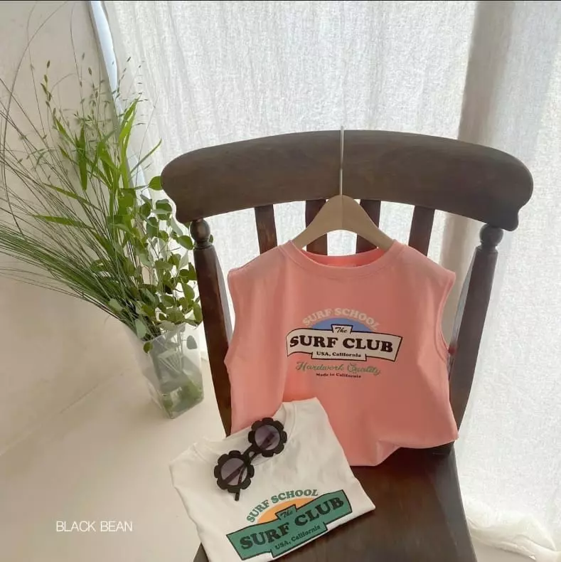 Black Bean - Korean Children Fashion - #kidsstore - Surf Sleeveless with Mom - 5