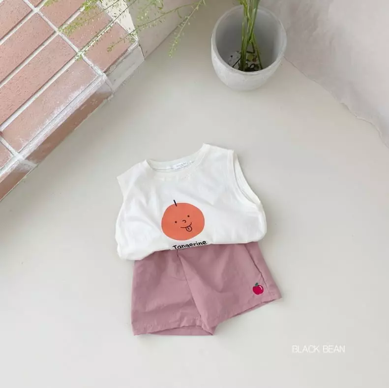 Black Bean - Korean Children Fashion - #littlefashionista - Fruit Embroidery Pants - 3