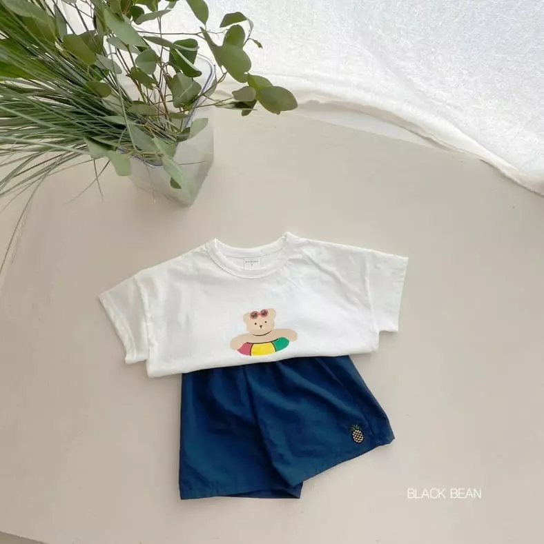 Black Bean - Korean Children Fashion - #littlefashionista - Fruit Embroidery Pants - 4