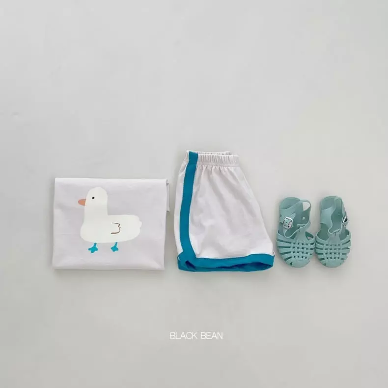 Black Bean - Korean Children Fashion - #minifashionista - Duck Top Bottom Set - 3