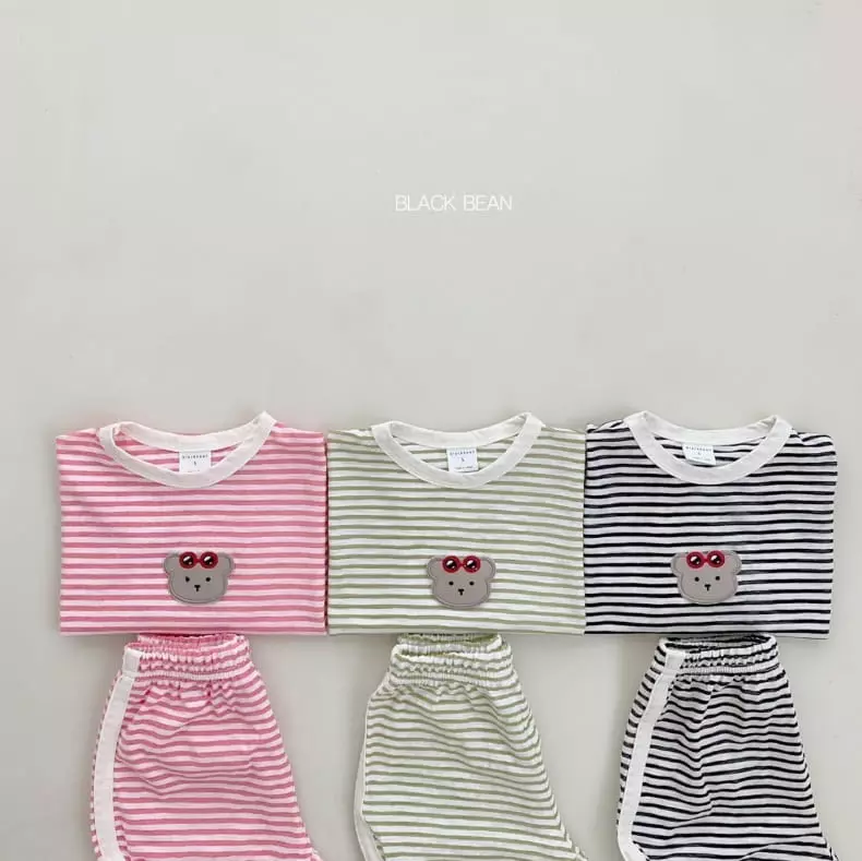 Black Bean - Korean Children Fashion - #minifashionista - Vacance Top Bottom Set