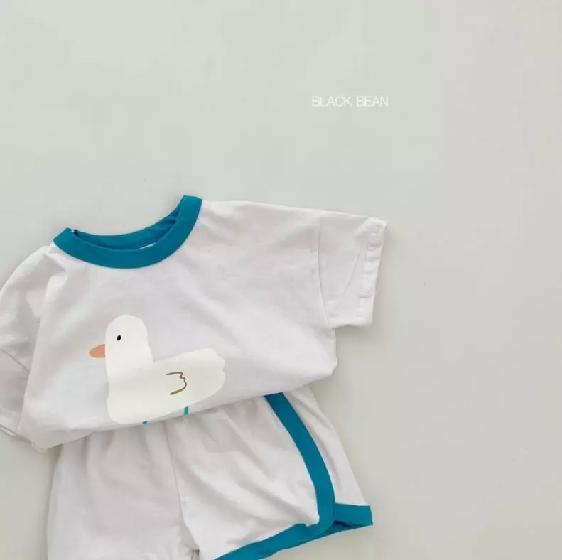Black Bean - Korean Children Fashion - #stylishchildhood - Duck Top Bottom Set - 7