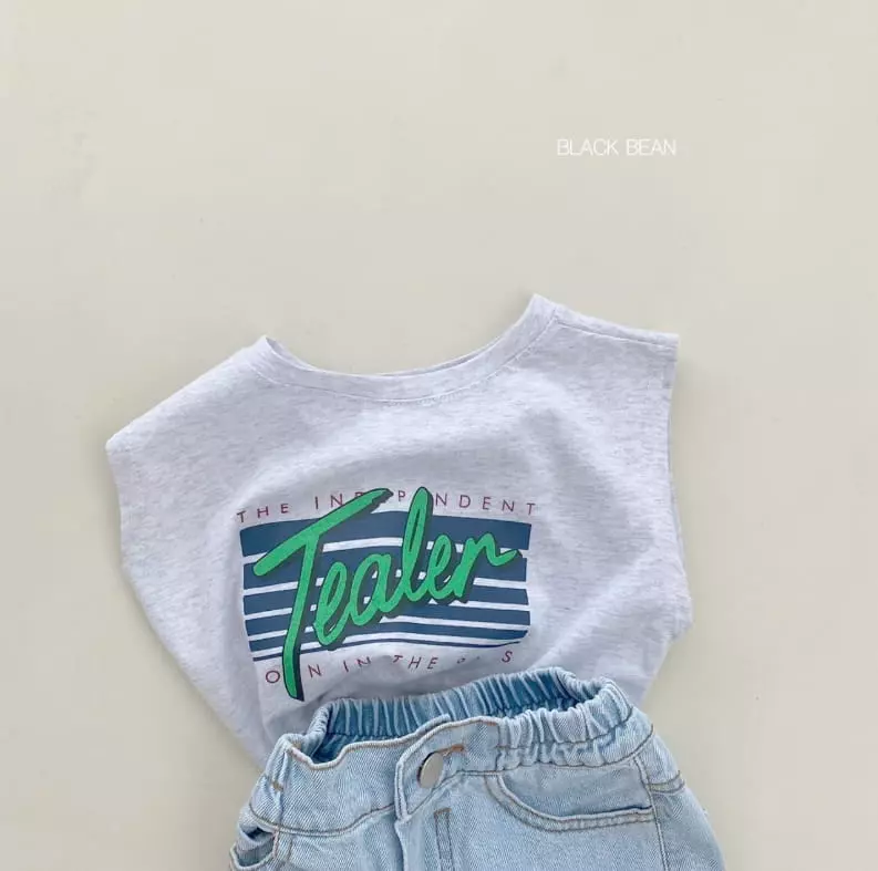 Black Bean - Korean Children Fashion - #stylishchildhood - Retro Sleeveless - 3