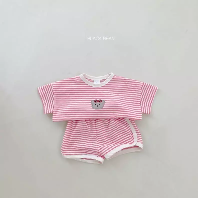 Black Bean - Korean Children Fashion - #todddlerfashion - Vacance Top Bottom Set - 4