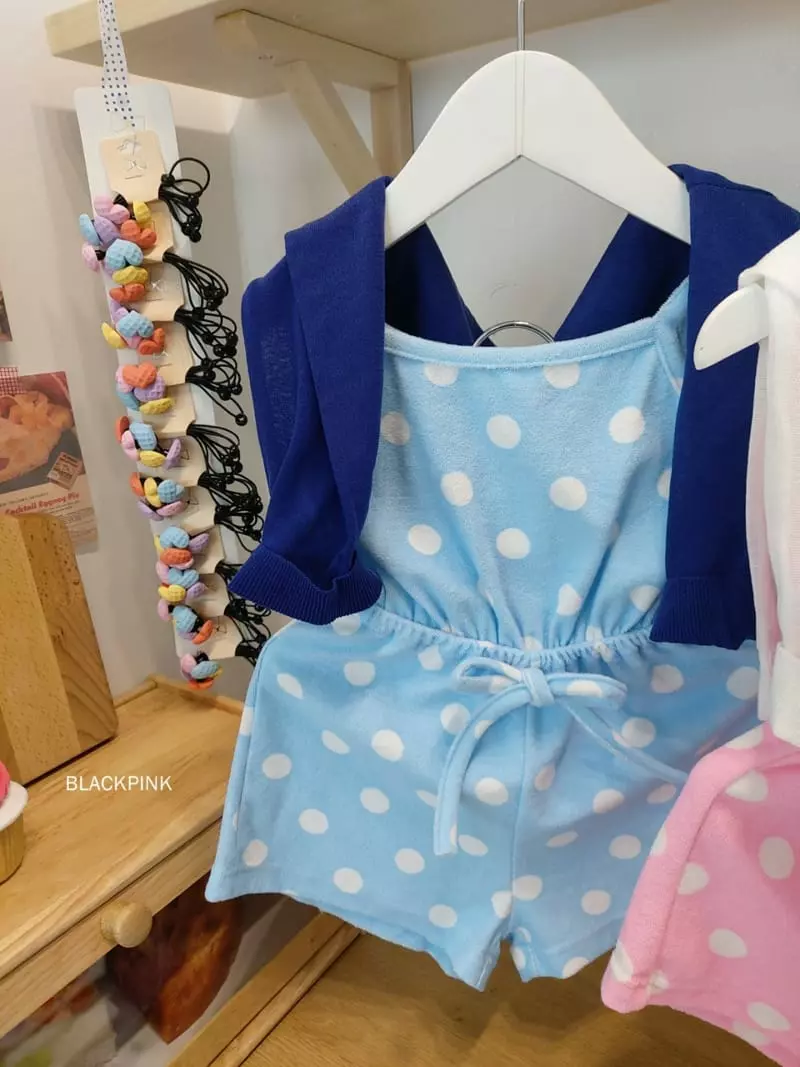 Black Pink - Korean Children Fashion - #childofig - Terry Jumpsuit - 6